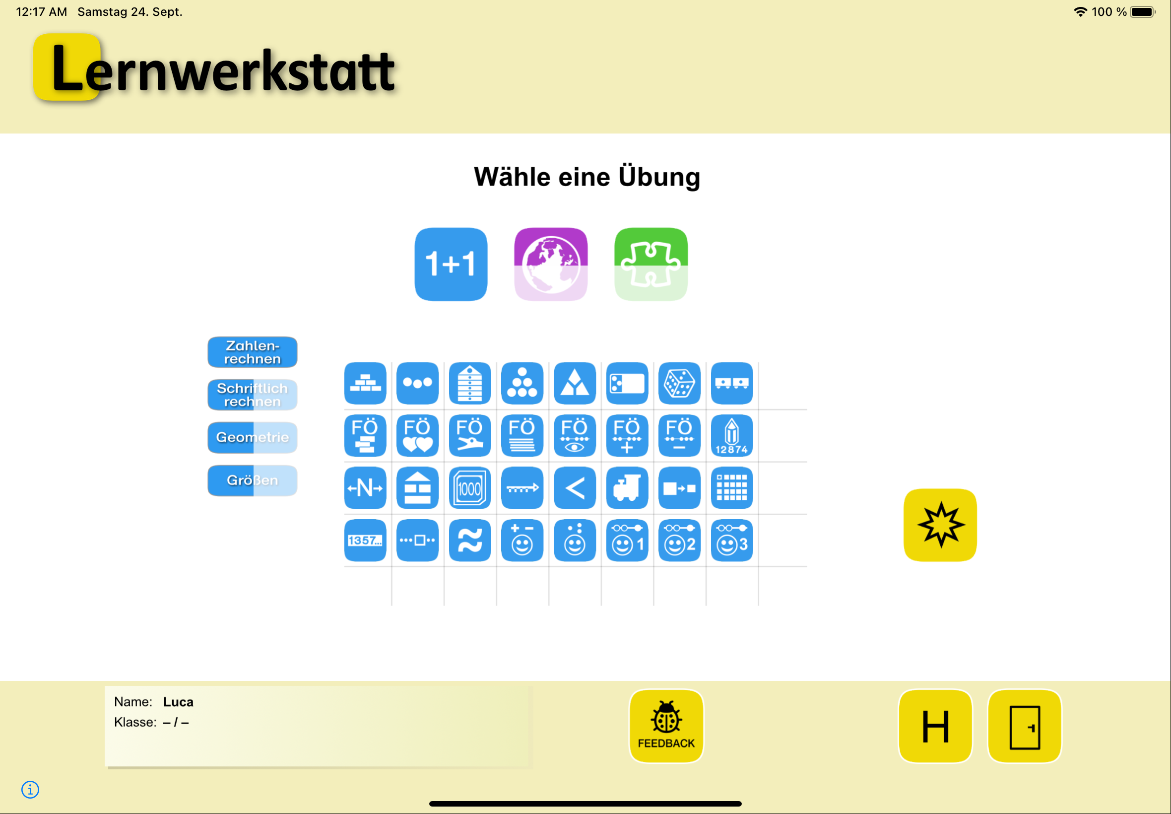 Lernwerkstatt - Ausgabe: Mathematik für iPad